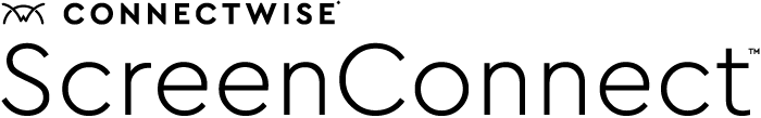 ScreenConnect logo black